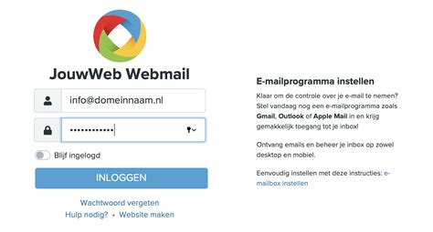 jouwweb mail